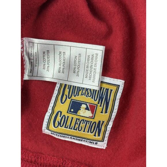 Philadelphia Phillies Hoodie Mens Medium Red MLB Baseball Dykstra Cooperstown - Picture 13 of 16